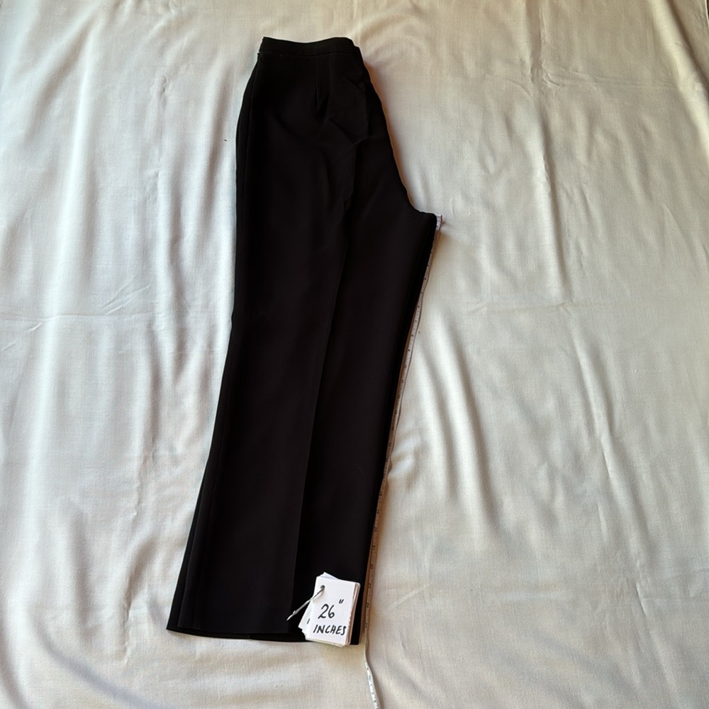 Le Suit Dress Pants Fully Lined Black Slacks - 10 Petite - Picture 6 of 7
